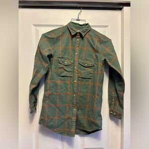 FjallRaven Thick Long Sleeve Cotton Flannel Shirt Size: Women XS